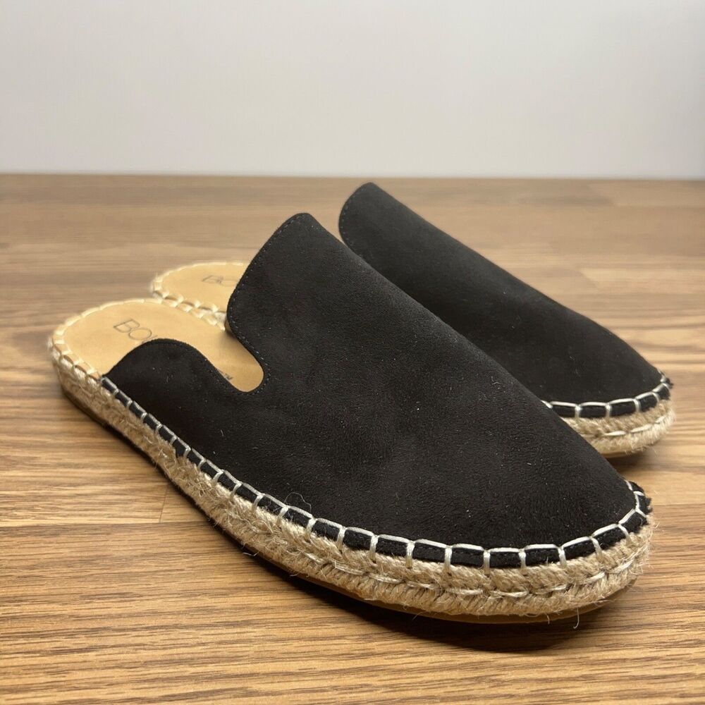Boutique Corky’s Taffy‎ Flats, women's 8 Espadrille Slides Mules Suede hemp boho